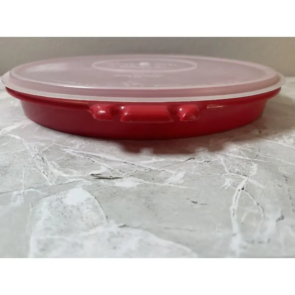 Tupperware Tray 6 Section 405-1 With Tupper Seal Lid 224-2‎ Red Millionaire Line